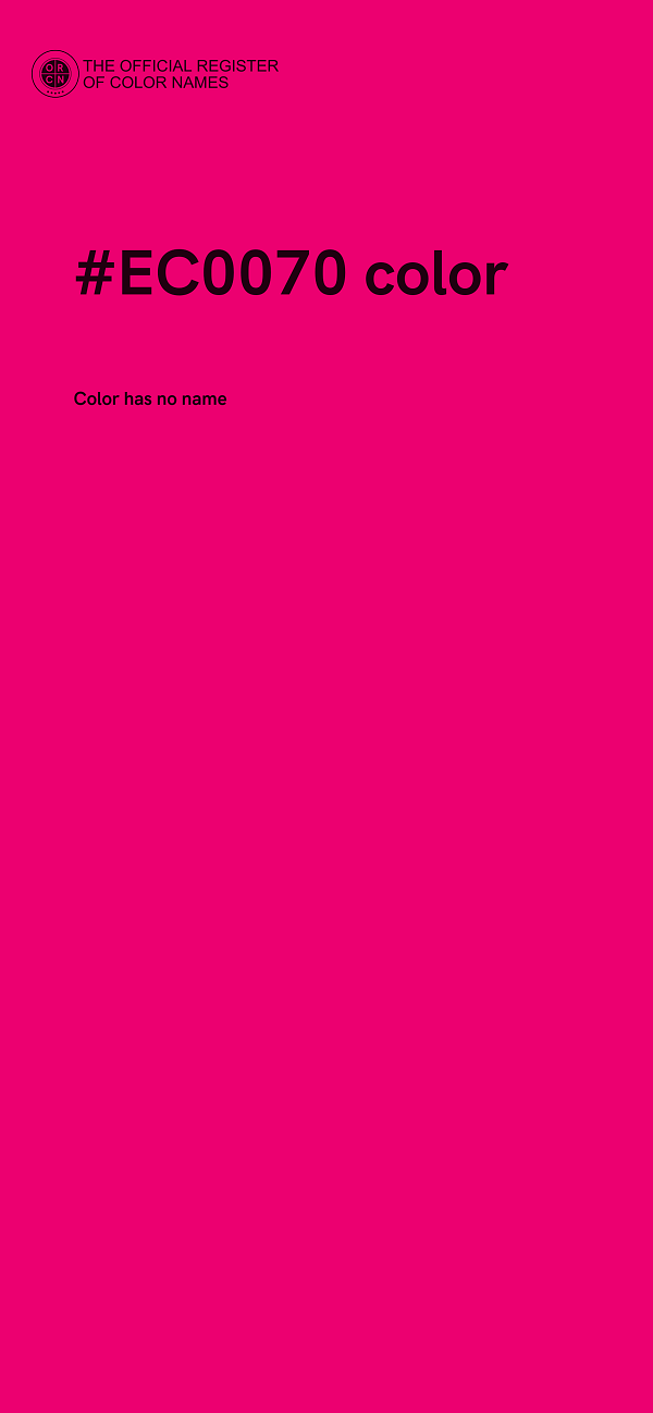 #EC0070 color image