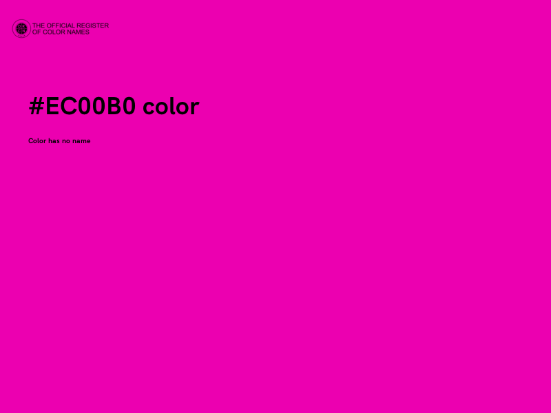 #EC00B0 color image