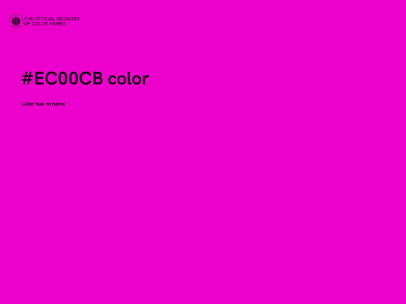 #EC00CB color image