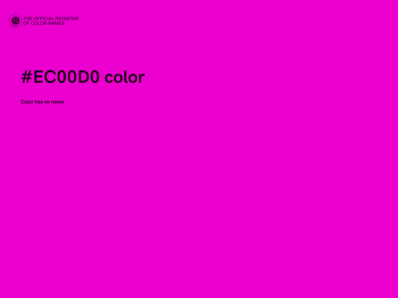 #EC00D0 color image