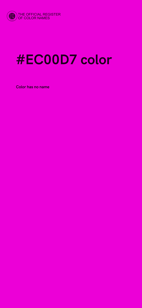#EC00D7 color image