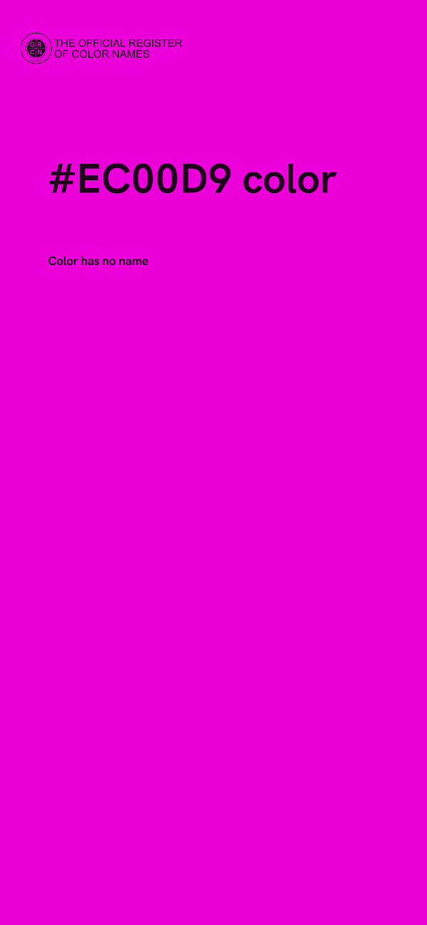 #EC00D9 color image