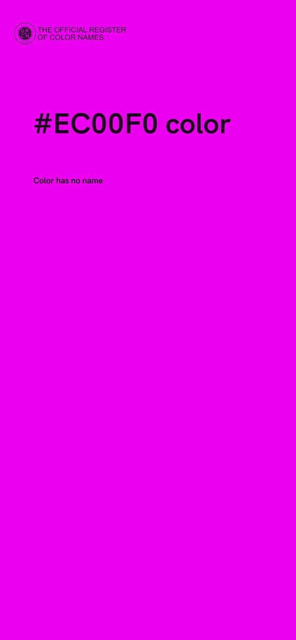 #EC00F0 color image