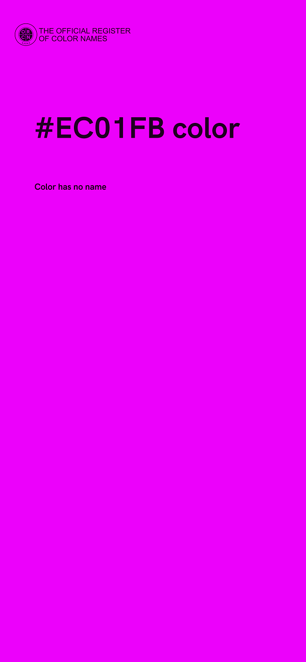#EC01FB color image