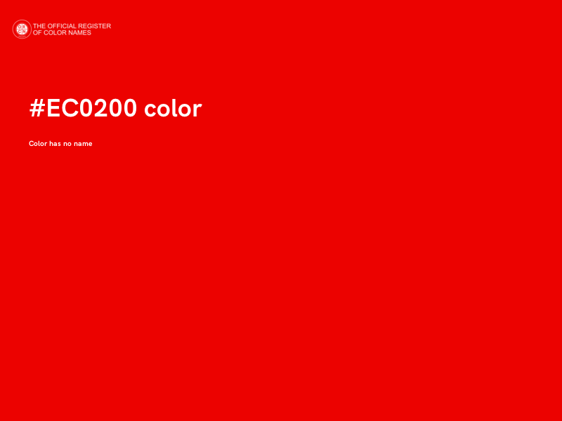 #EC0200 color image