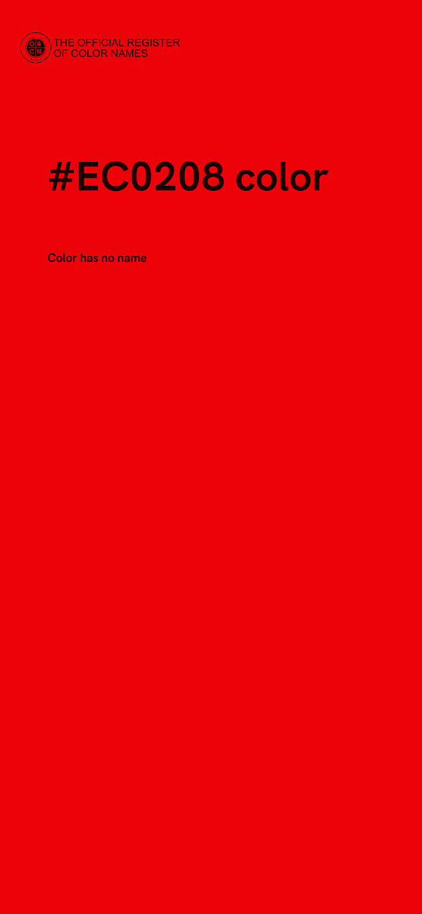 #EC0208 color image