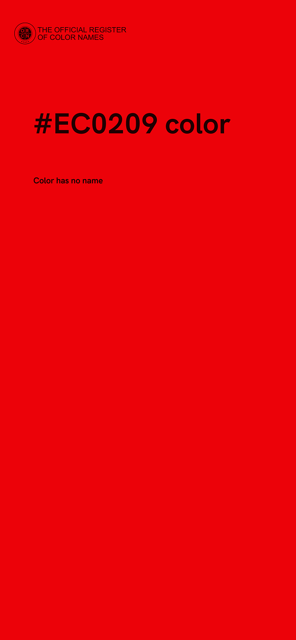 #EC0209 color image