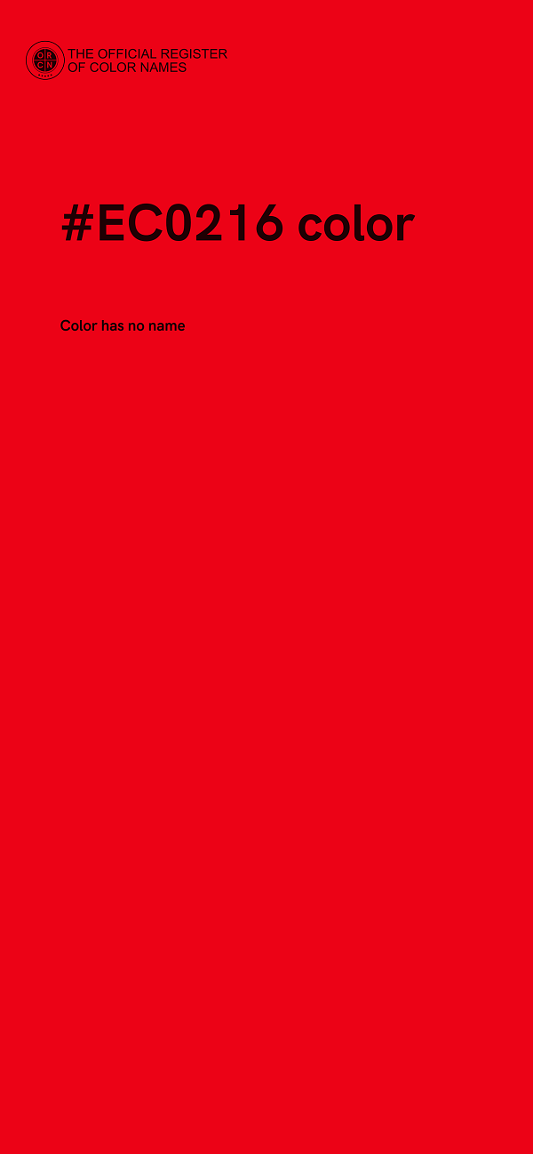 #EC0216 color image