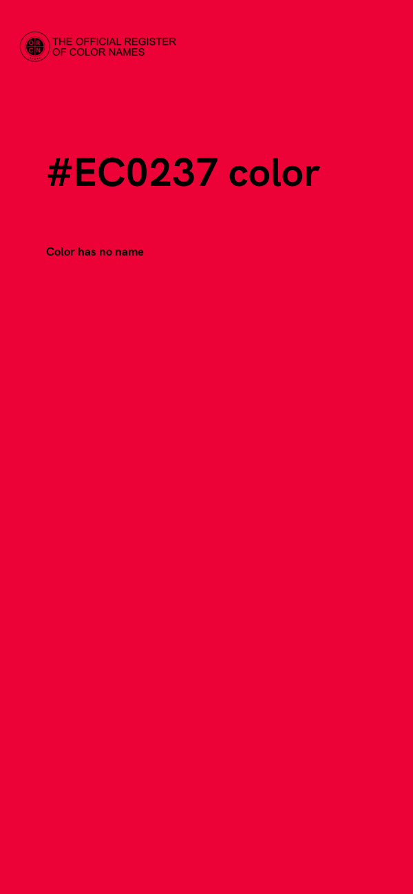 #EC0237 color image