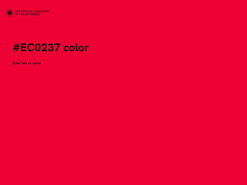 #EC0237 color image