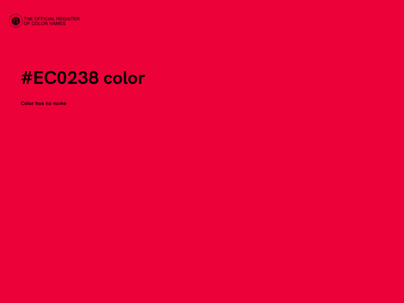 #EC0238 color image