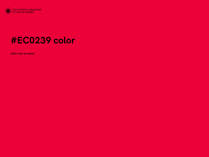 #EC0239 color image