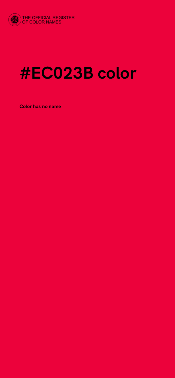 #EC023B color image