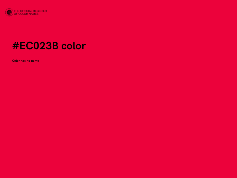 #EC023B color image