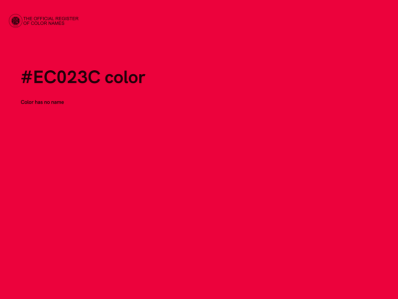 #EC023C color image