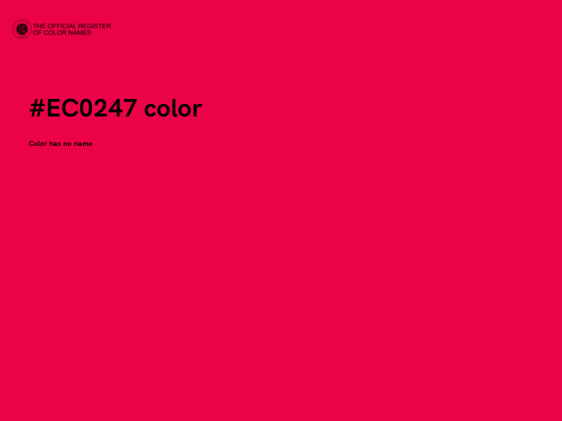 #EC0247 color image