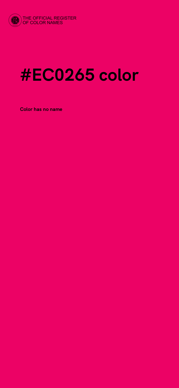 #EC0265 color image