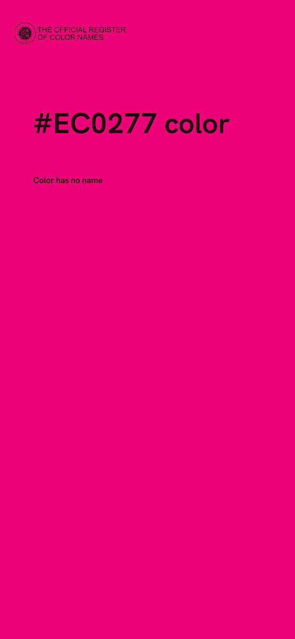 #EC0277 color image