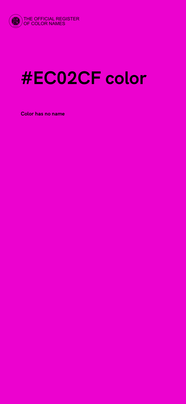 #EC02CF color image