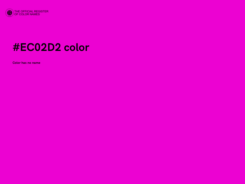 #EC02D2 color image