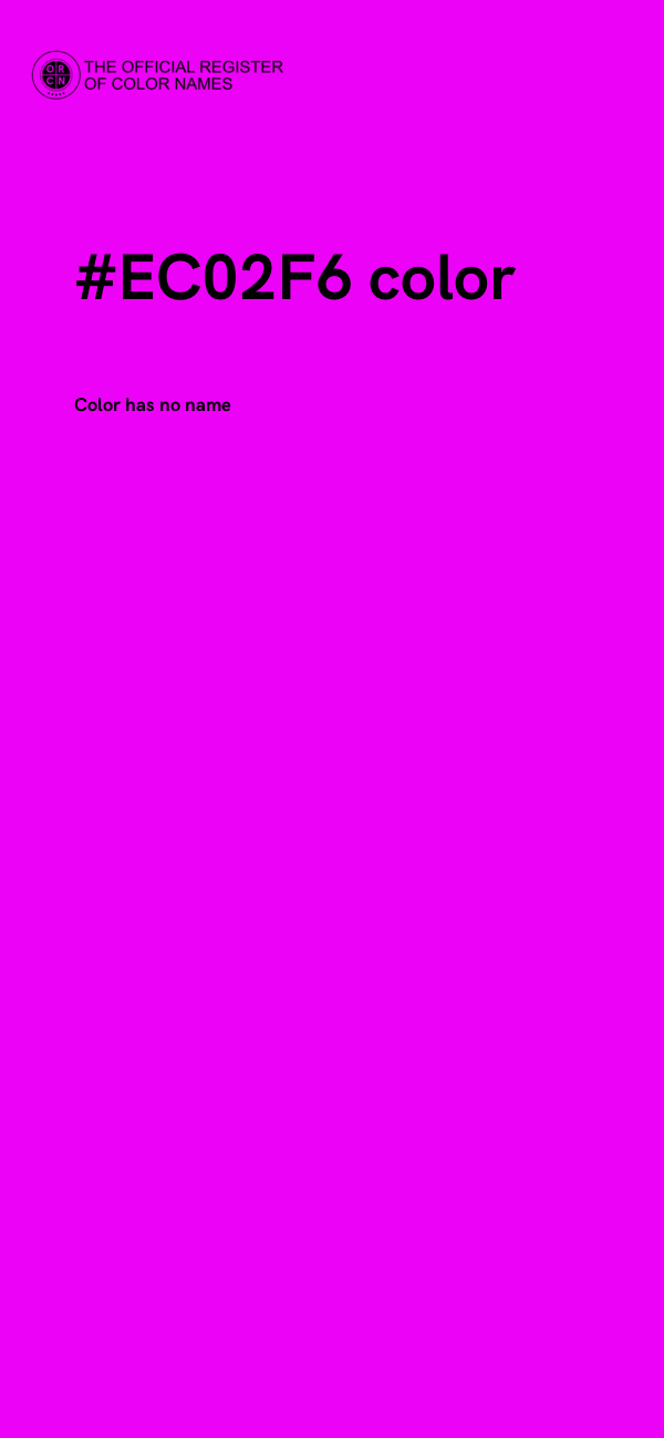 #EC02F6 color image