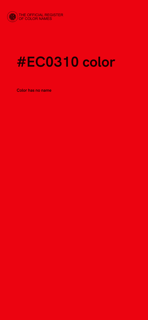 #EC0310 color image