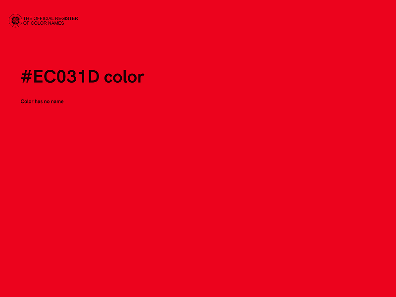#EC031D color image