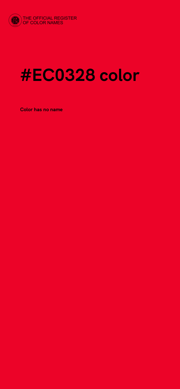 #EC0328 color image