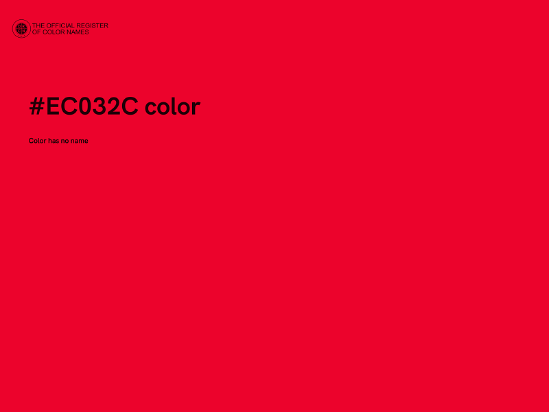 #EC032C color image