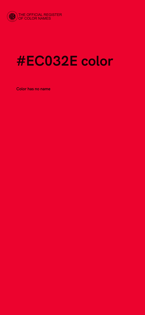 #EC032E color image