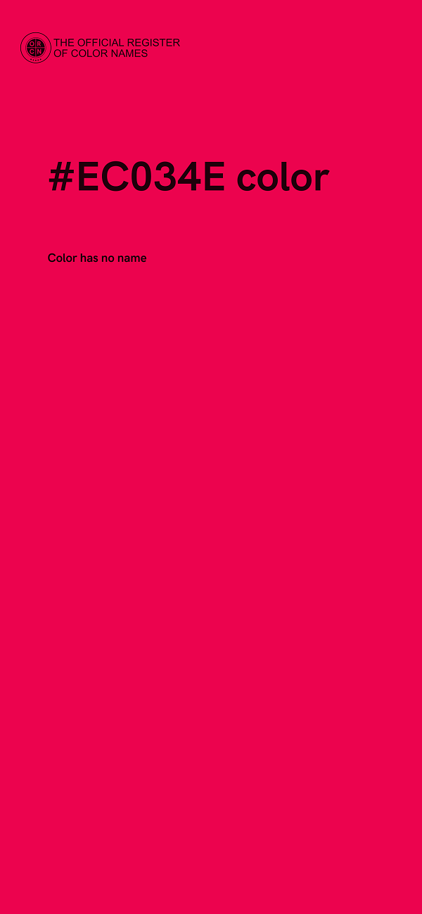 #EC034E color image