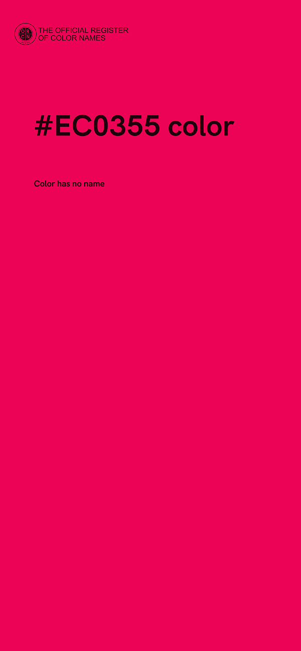 #EC0355 color image