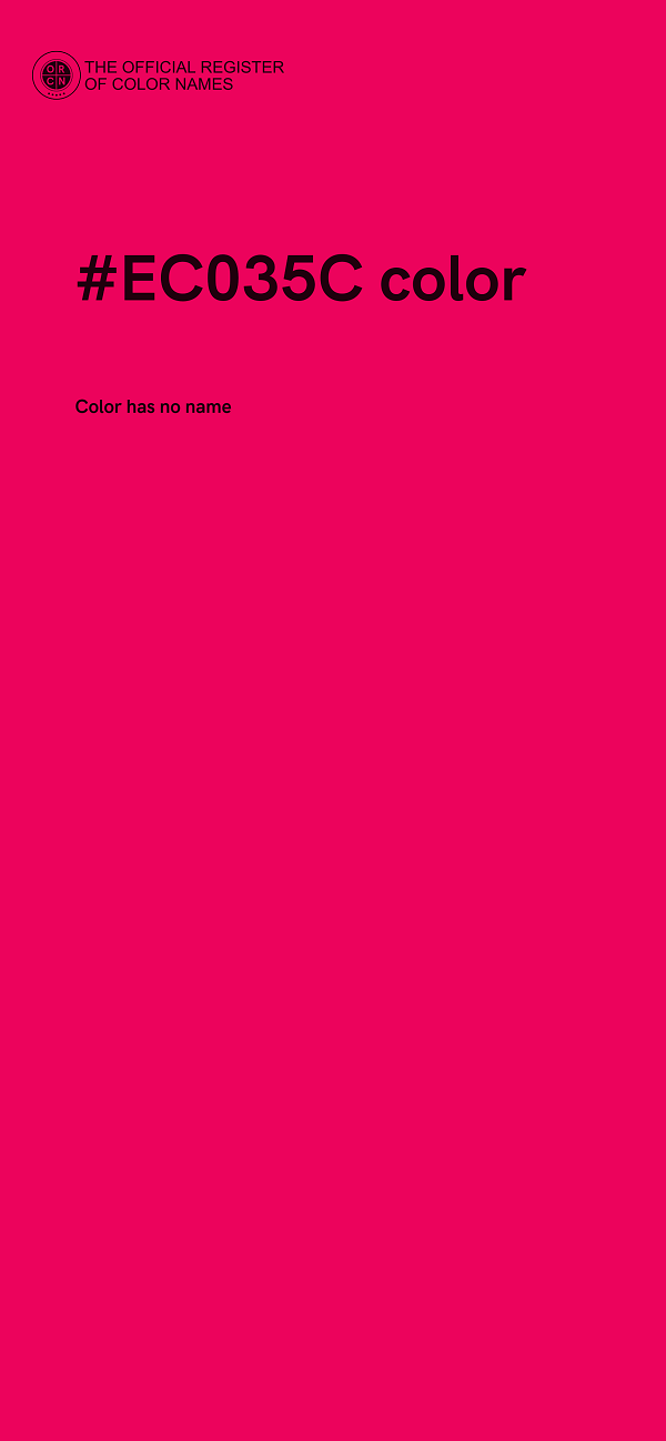 #EC035C color image