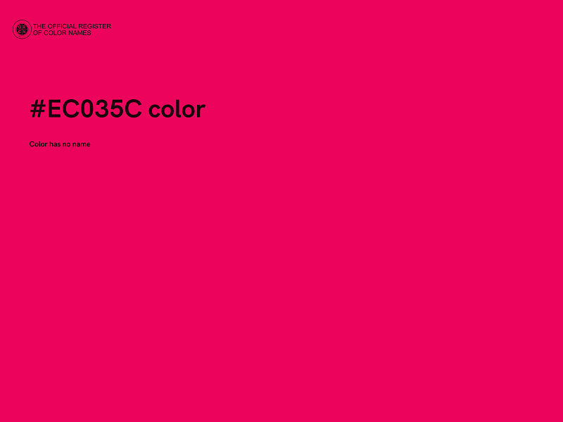 #EC035C color image