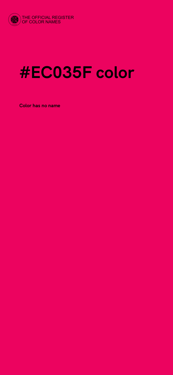 #EC035F color image