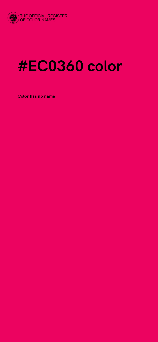 #EC0360 color image