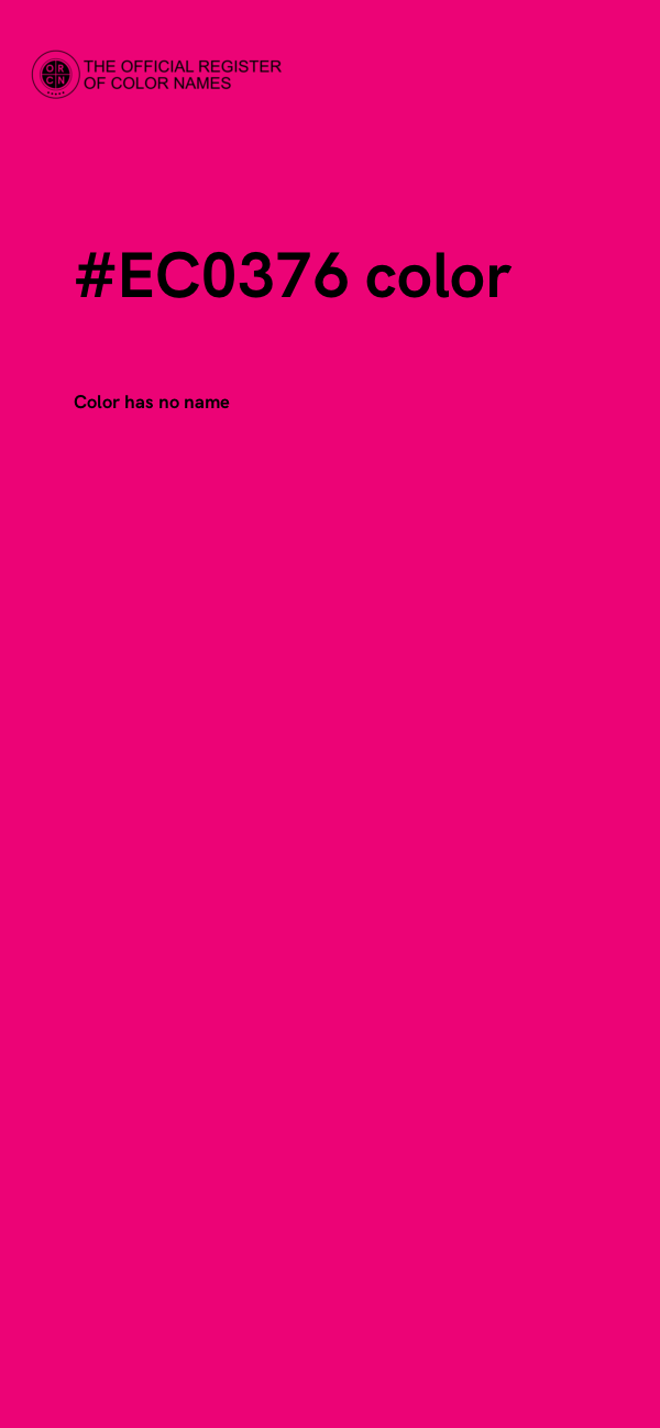 #EC0376 color image