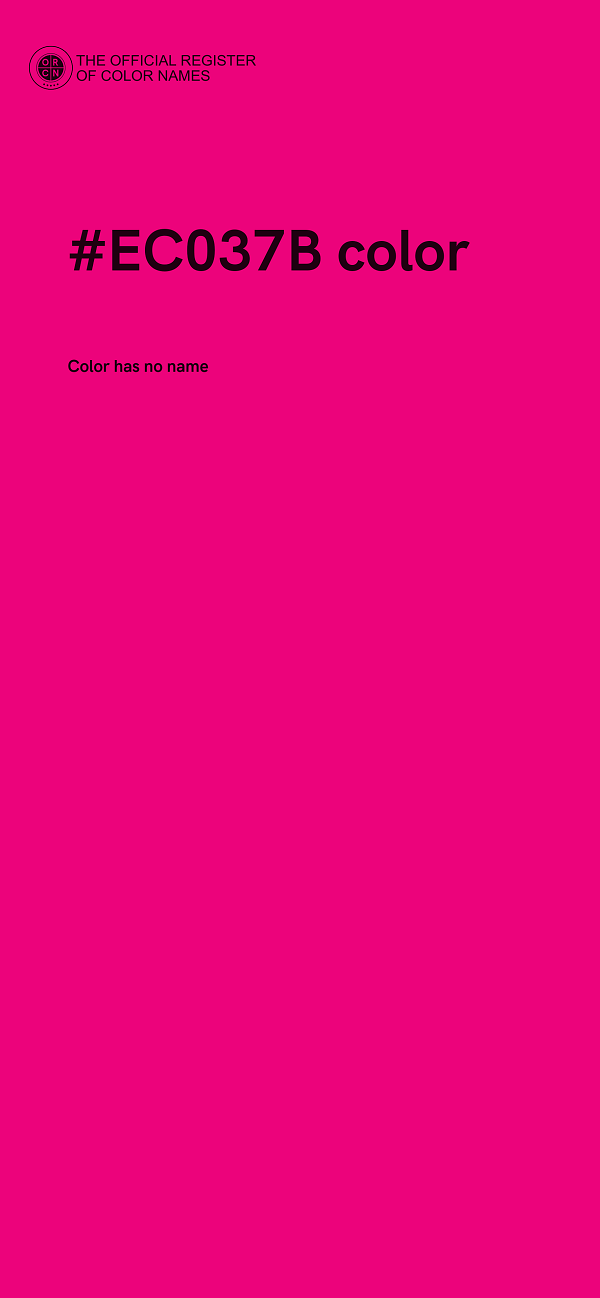 #EC037B color image