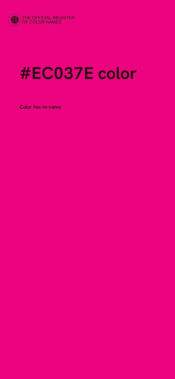 #EC037E color image