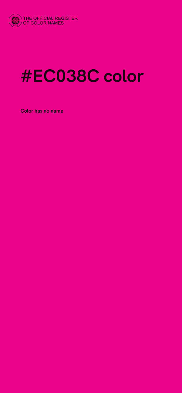 #EC038C color image