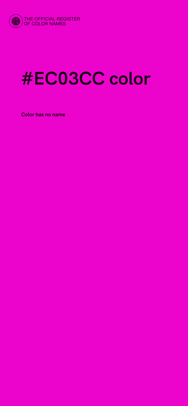 #EC03CC color image