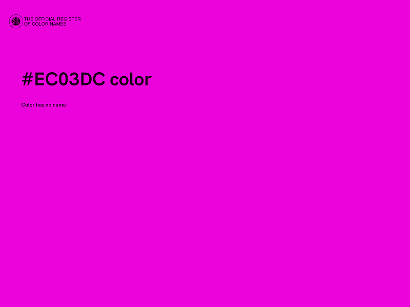 #EC03DC color image