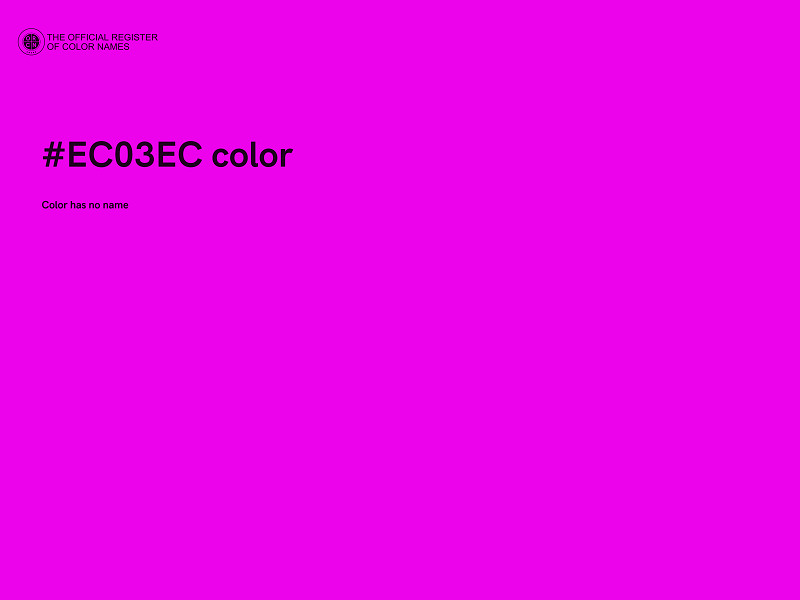 #EC03EC color image