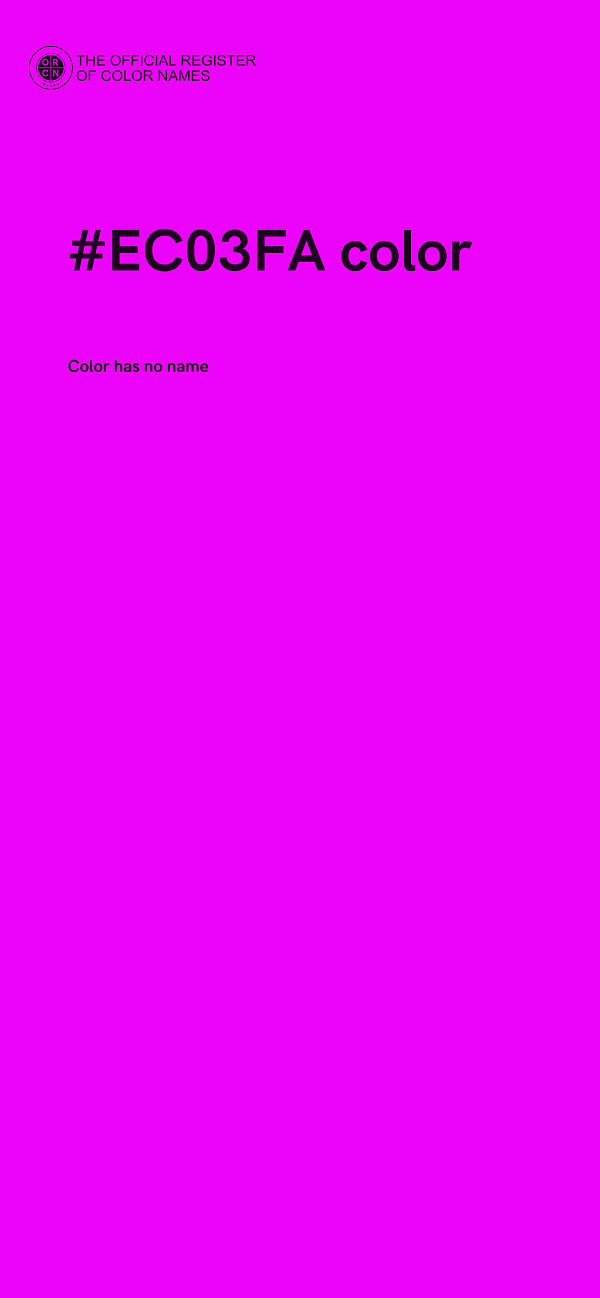 #EC03FA color image