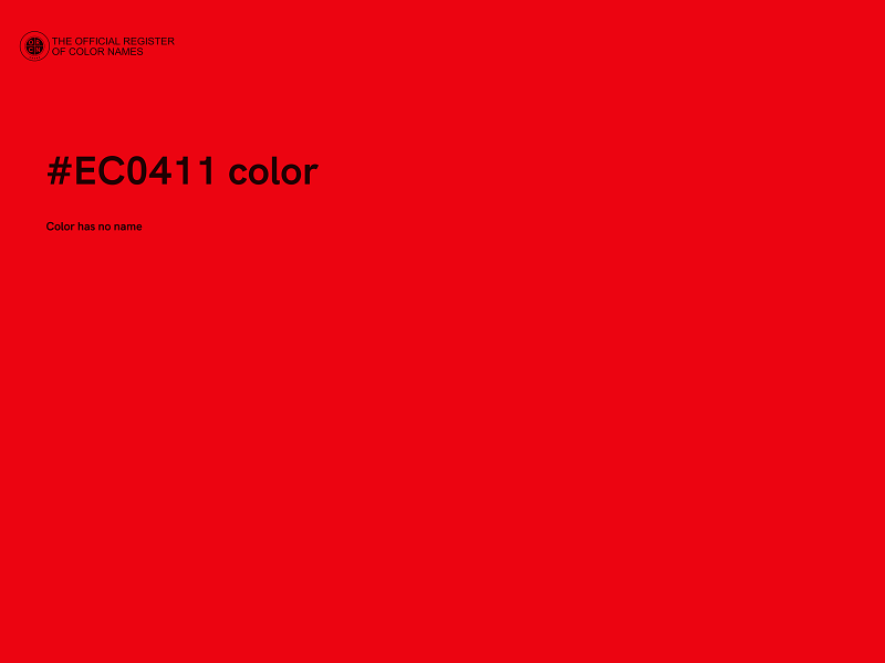 #EC0411 color image