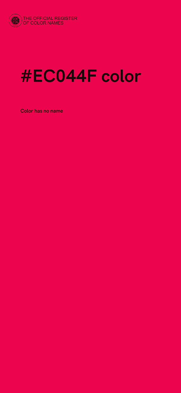 #EC044F color image