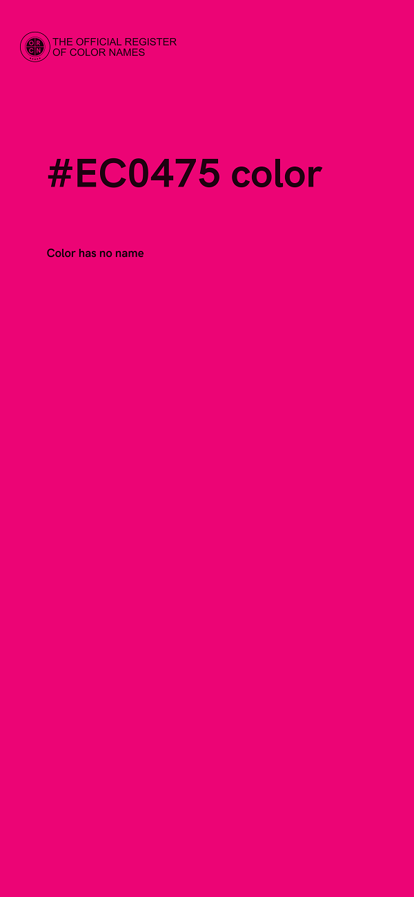 #EC0475 color image