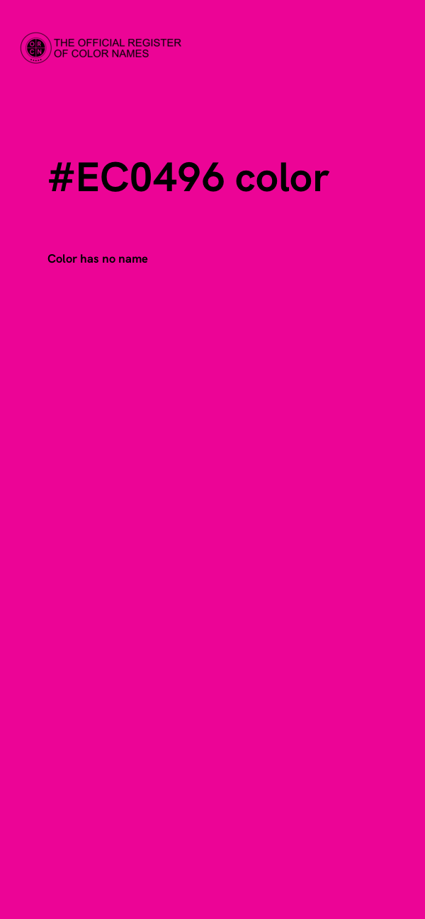 #EC0496 color image
