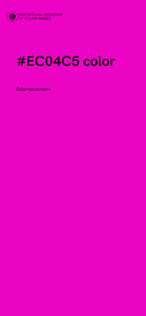 #EC04C5 color image