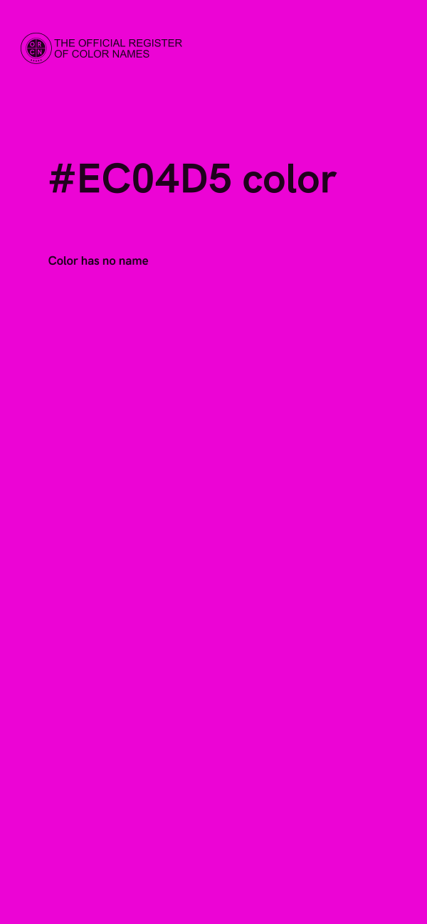 #EC04D5 color image